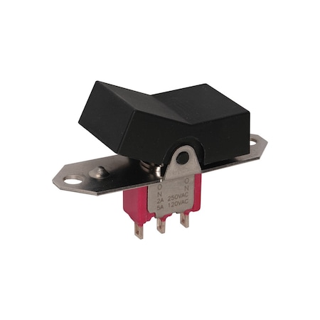 C&K Components Toggle Switch, Spdt, Latched And Momentary, 5A, 28Vdc, Solder Terminal, Lever Actuator, Panel Mount 7107J26ZQE22
